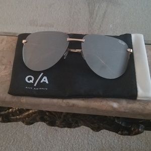 Quay Australia Gold aviator Sunglasses
